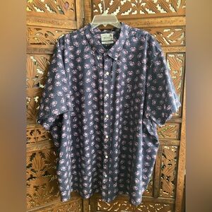 Bonobos short sleeve crab, nautical print button down shirt, prominent fit